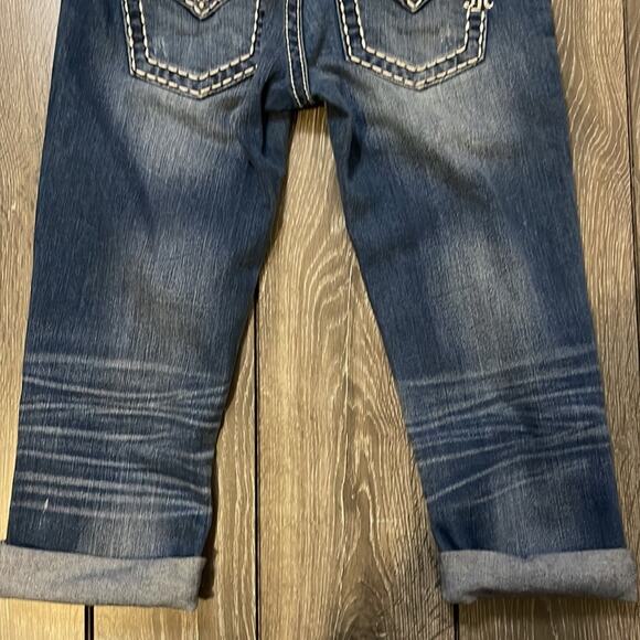 Miss Me Embellished Signature Cuffed Capri Women's Size 24 - Picture 6 of 9